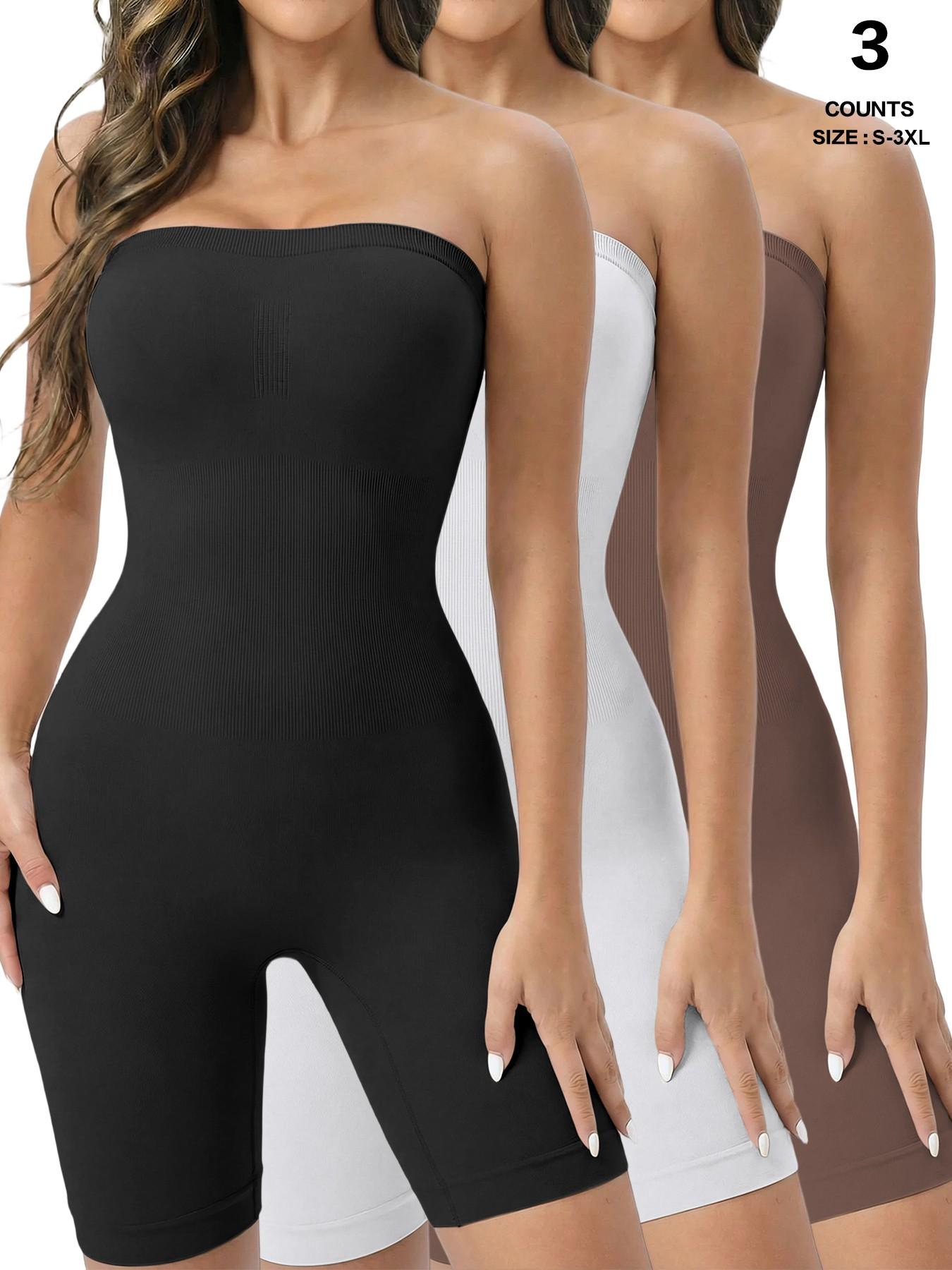 Strapless Shapewear Bodysuit Butt Lifter Body Shaper for Women Under Dress Tummy Control full Body Shapewear