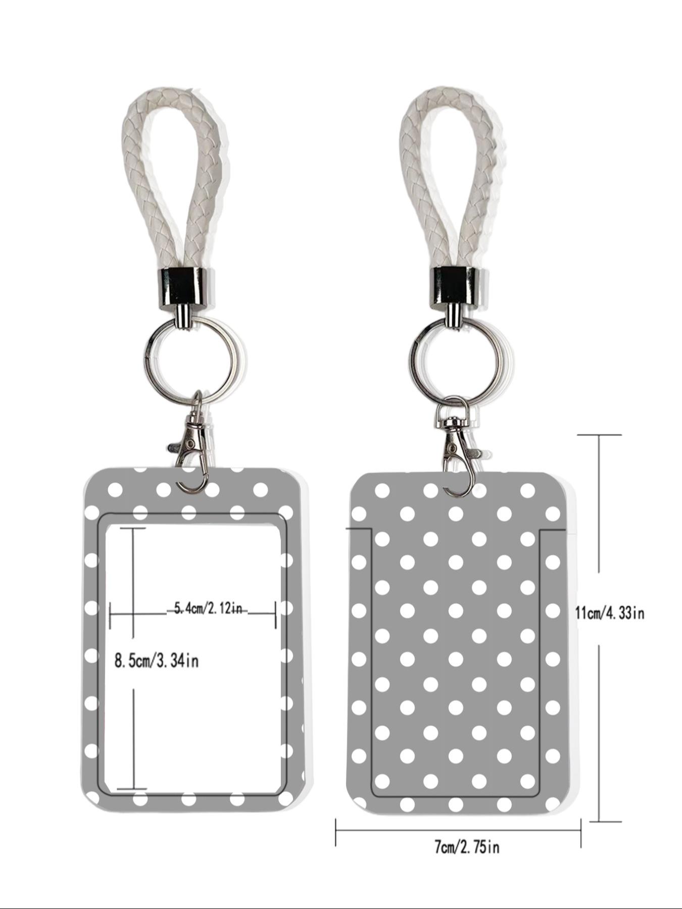 Polka Dot Pattern Bag Charm Keychain Pendant, Compatible with Airline Tags Wallets, Perfect Gift for Bags & Backpacks, Casual Style