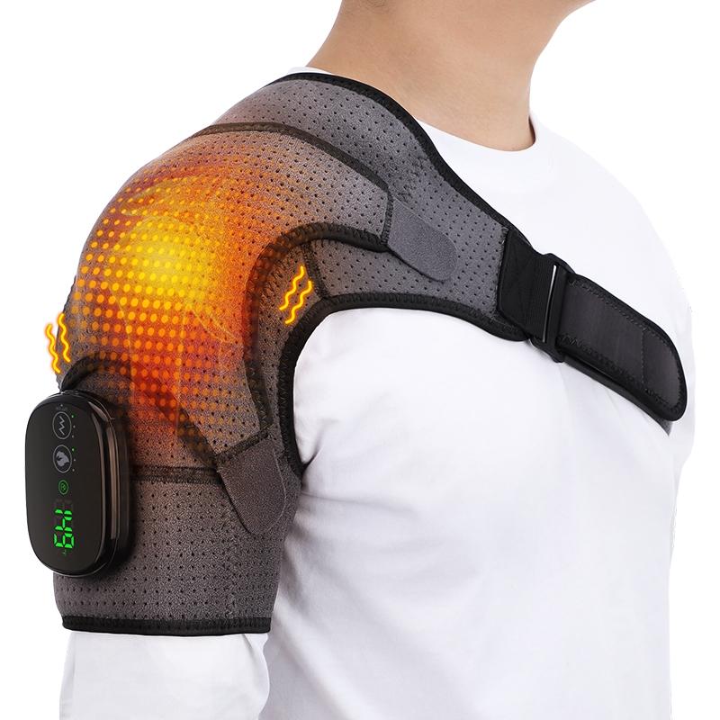 USB Rechargeable Shoulder Massager, 3-speed Heating Massage Shoulder Pad, Portable Shoulder Massage Equipment for Women & Men #TOP PICKS