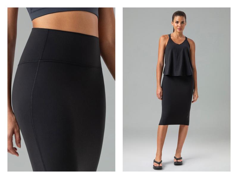 Colorfulkoala Women's Pencil Skirt Dreamlux High-Waisted with Back Slit for Office & Casual Wear