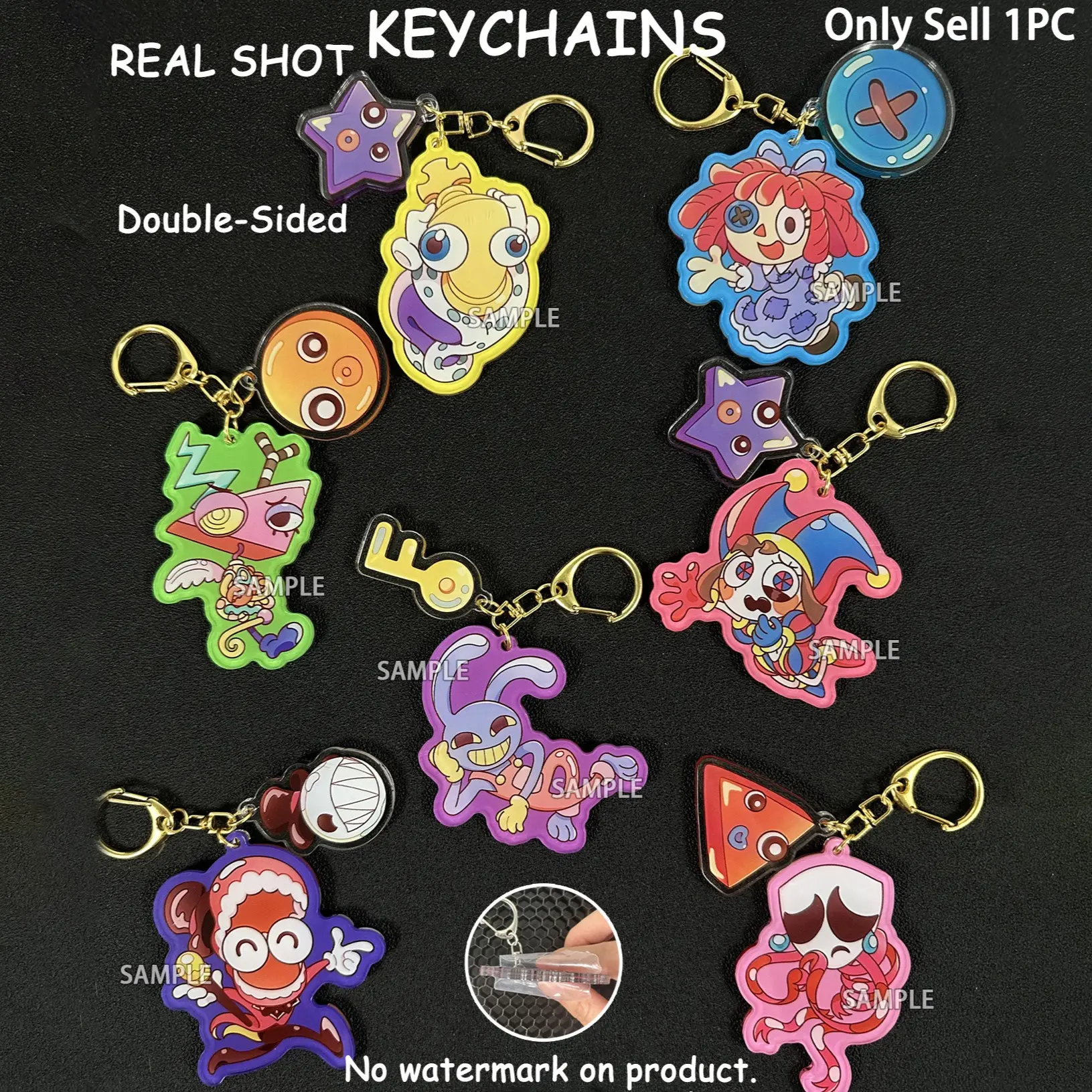 Tadc Keychains, Key Rings, Amazing Digital Circus Characters, Anime Fan Merchandise, Bag & Car Accessories, Collectible Decor, Birthday Gift