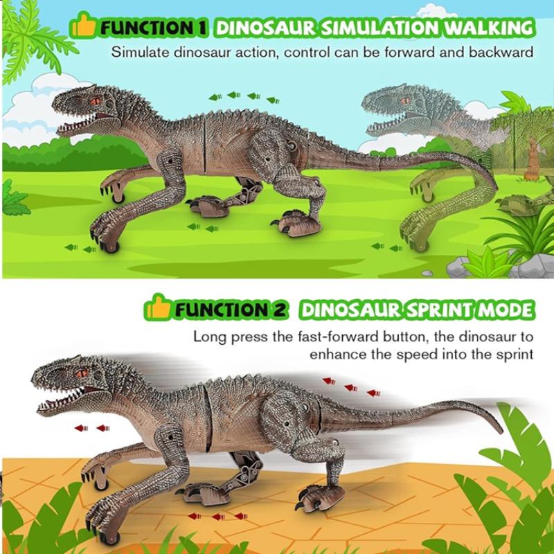 Realistic Remote Control Dinosaur Toy, Walking Smart Sound Light Tyrannosaurus Rex, Kids Birthday Christmas Gift, Requires 2 Aa Batteries