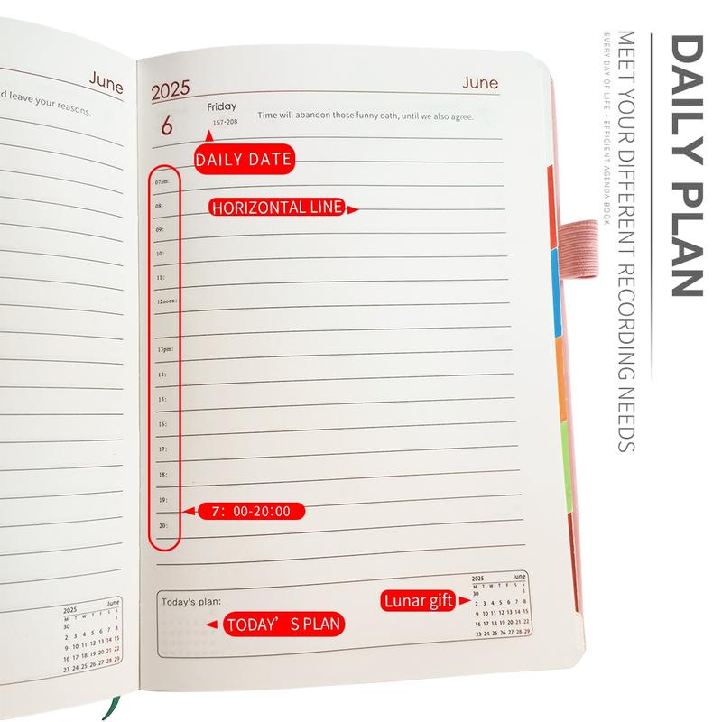 【Christmas Gift】2026 Planner Notebook, Teacher Planner, 365 Day Plan, Cover, Weekly Monthly Planning, School Office Work Organizer, Premium Thick Paper