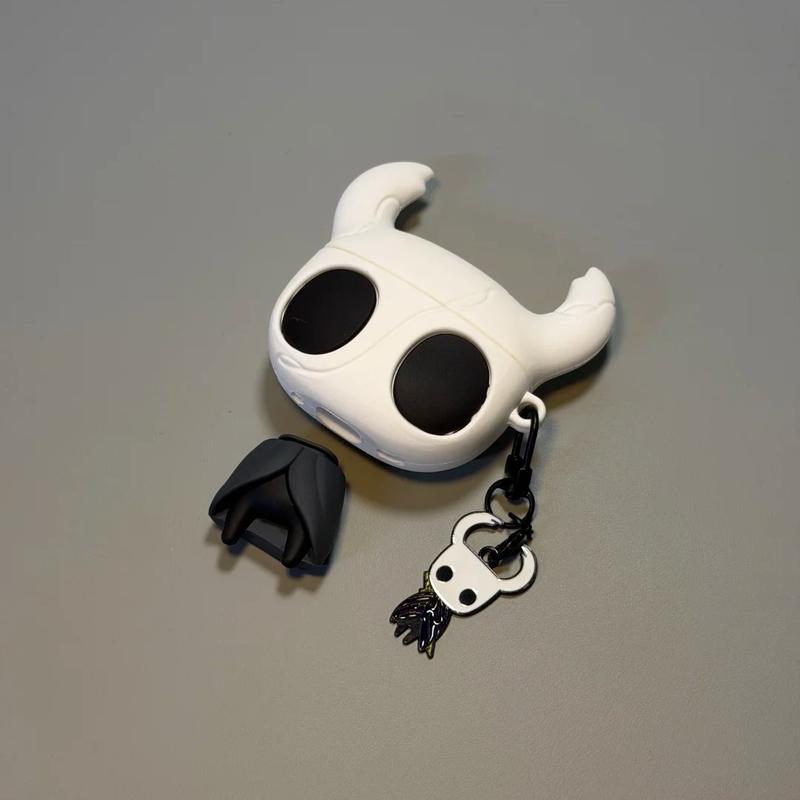 1 piece of The Hollow Knight headphone case,Detachable body，Cute wireless Bluetooth earphone case, drop resistant, durable and stylish accessory, suitable for AirPods pro3/1/2/3/4/pro/pro2(Different models may have different shapes)