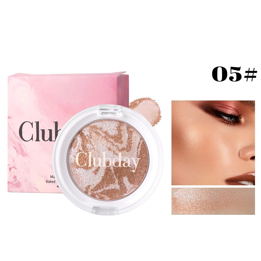 Clubday Blush Highlighter Pearl Finish Natural Look, Multi-Scene Use Powder Makeup, Single Item