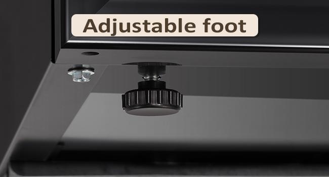 Mini Fridge Cooler - Beverage Refrigerator Black Glass Door for Beer Soda or Wine –Small Drink Dispenser Machine Clear Front Removable for Home, Office or Bar, 1.3-2.4cu.ft., Black