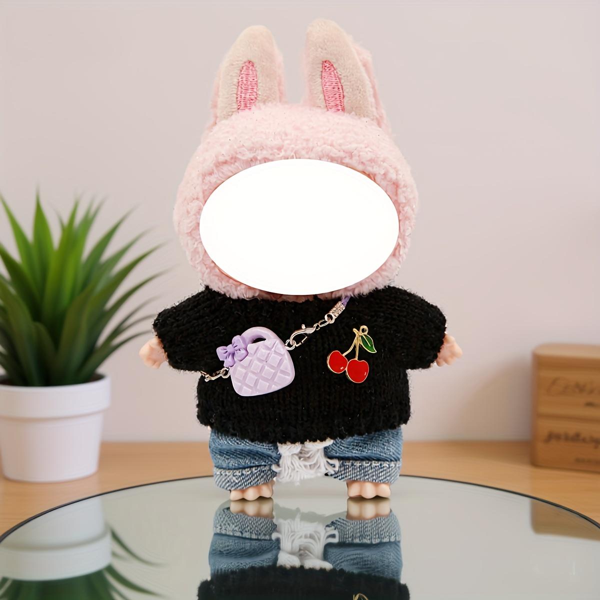 Plush Doll Clothes Set for La-Bu-Bu Dolls, Soft Fabric Costume, Fashion Doll Accessories, Doll House Decor, Gift Collection