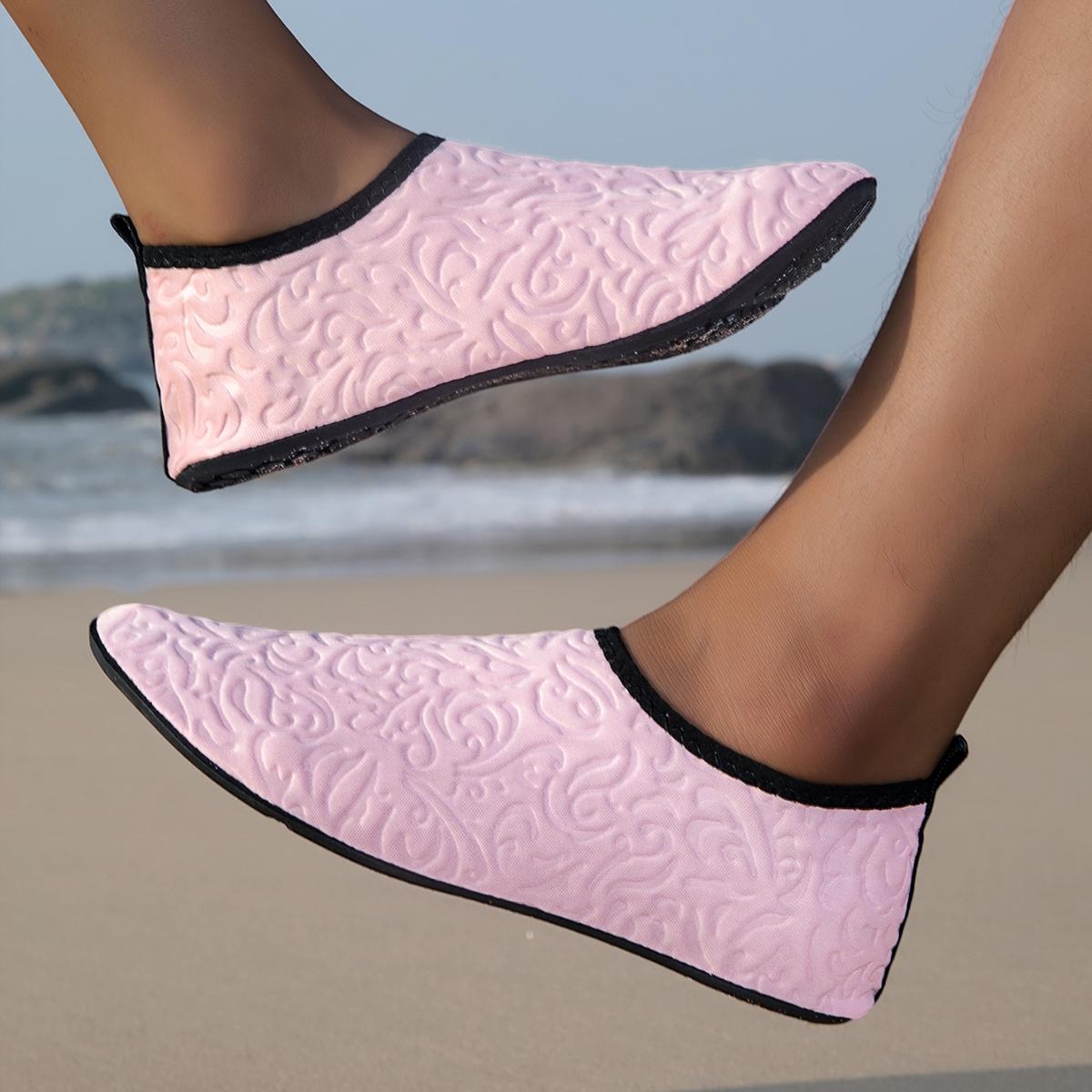 Unisex Springbreak Indoor Barefootshoes Easy-On Yoga Shoes Women Barefootshoes Foldable Water Shoes Breathable Gymshoes, Men Quick-Dry Beach Shoes, Couples' Style