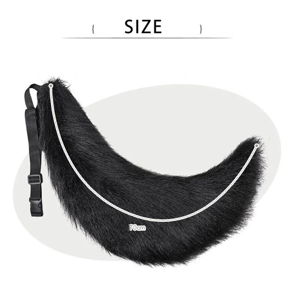 Anime COS Cat Fox Tails Plush Cosplay Big Tails Dog Furry Tail Role Play Party Props Fursuit Tail Halloween Costume Accessories