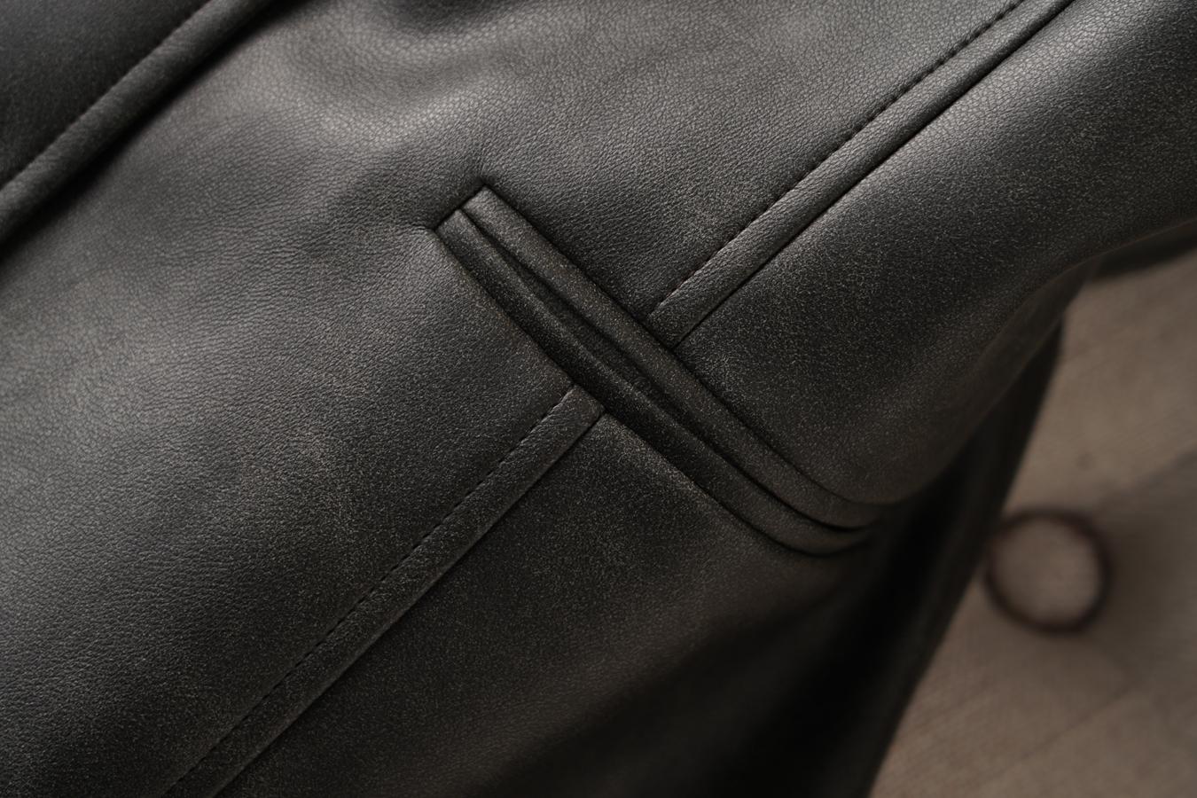 Women's Solid Color Button Front Pu Leather Vest, Fashion Casual V Neck Outerwear for Work Office Business, Ladies Spring & Fall Clothes