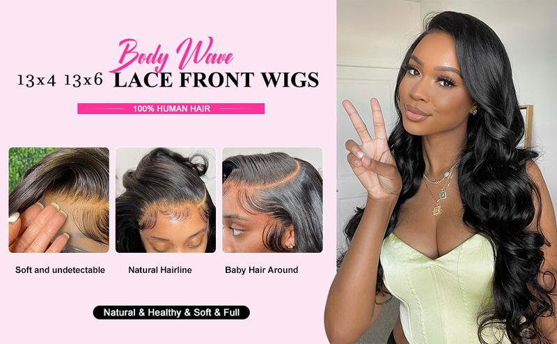 13x6 HD Transparent Lace Frontal Wigs Human Hair Pre Plucked 13x4 Lace Brazilian Body Wave Wigs with Baby Hair 180 Density Natural Hairline for Black Women 32inch TikTokShopHolidayHaul
