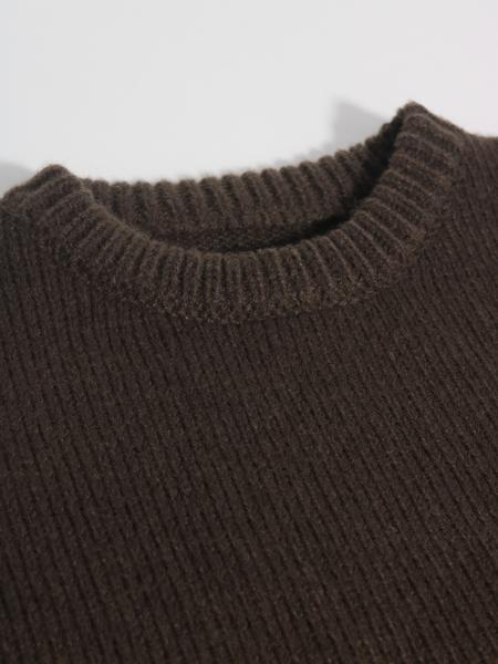 Women's Casual Knit Sweater Pullover, Minimalist Commuter Style, Elegant Fall/winter Top, High-Quality Fabric, Perfect for Daily Wear, Lightweight Knit Sweater