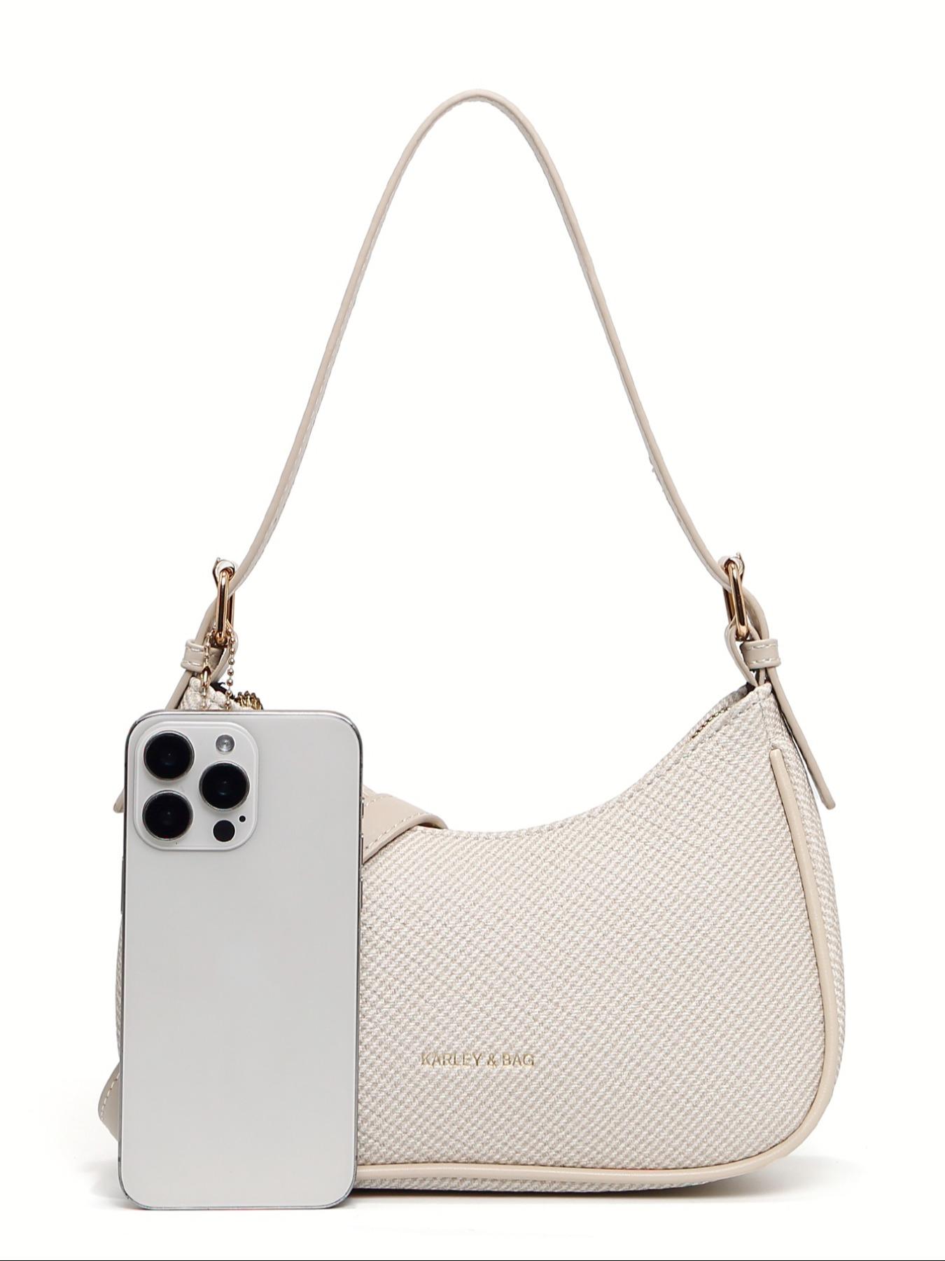 Women's Plain PU Leather Messenger Bag, Y2K Style, Adjustable Straps, Vintage Fashion Crossbody Bag, Casual Office Handbag