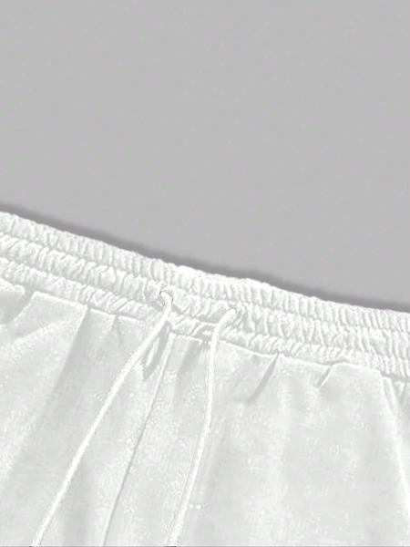 Men's Side Stripe Drawstring Waist Sports Sweatpants, Casual Regular Fit Pocket Straight Leg Pants for Fall & Winter, Men's Trousers for Daily Wear, Sports Bottoms