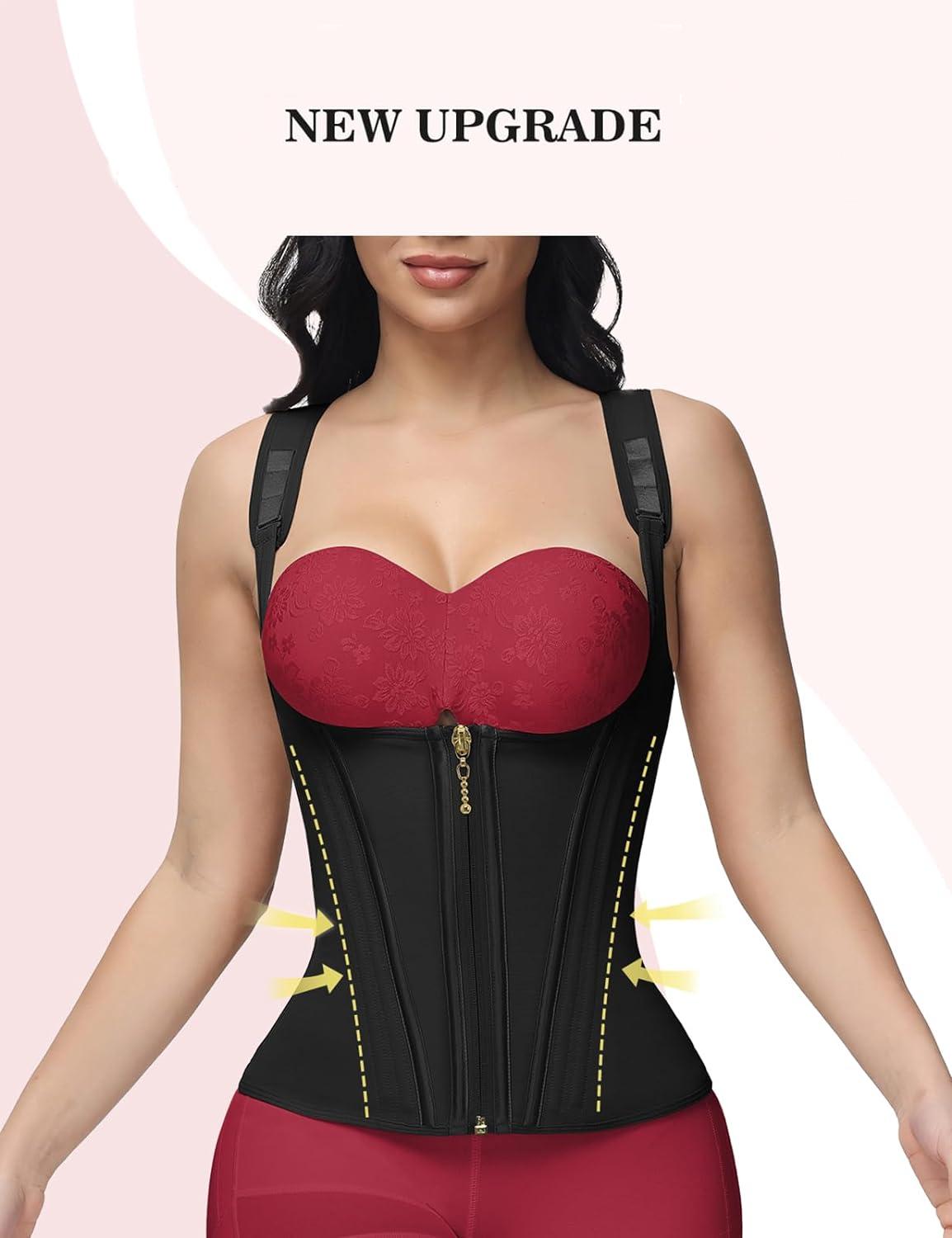 M MYODRESS Women Waist Vest Shaperwear For Women Tummy Control with Adjustable Straps And Hook