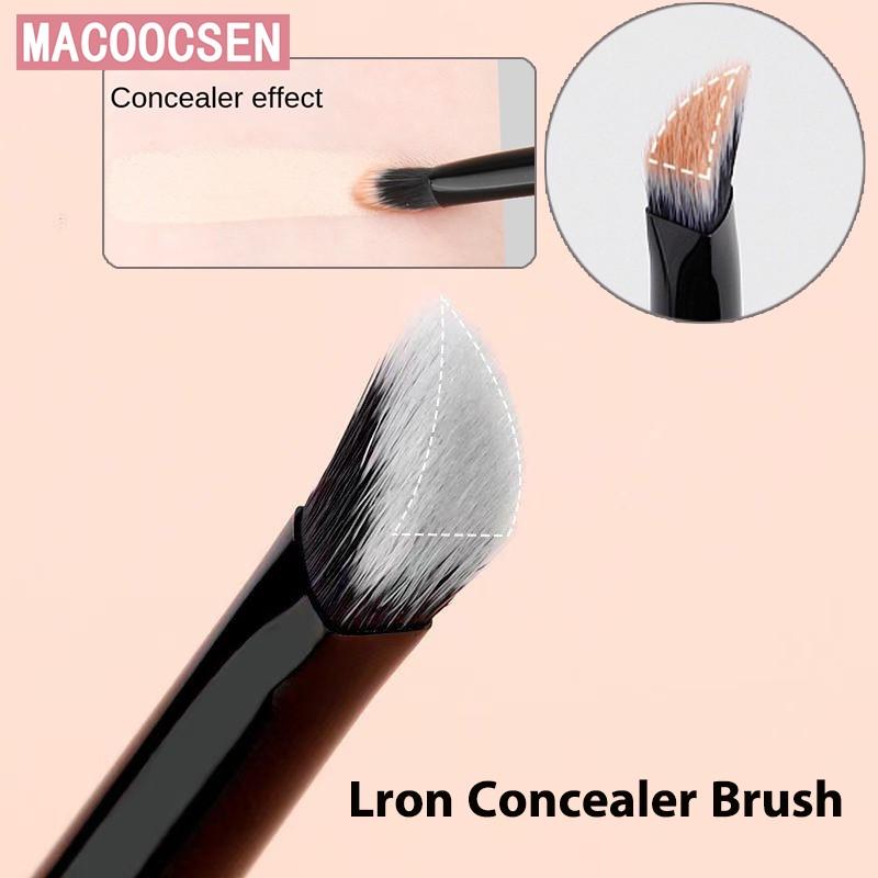 Small Iron Concealer Brush, Angled Cream Foundation Brush, Oblique Angled Triangle Makeup Tool, 1pcs Concealer Makeup Brushes