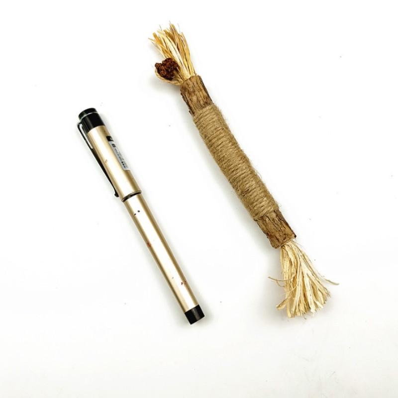 Pet Toy Cat Chew Stick, Hemp Rope Wood Mint Catnip Teeth Cleaning, Indoor Play Oral Stimulation, Ideal for Cats and Adult Cats