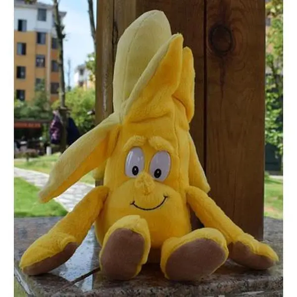 Pro Plush Fruit & Vegetable Stuffed Toys - 25-30cm Soft Fabric Dolls (Lemon, Banana, Pineapple, Onion, Broccoli, Blueberry, Pumpkin, Pepper, Plum, Carrot, Garlic, Ladybird, Pea, Cauliflower) for Unisex Kids, Vegetables