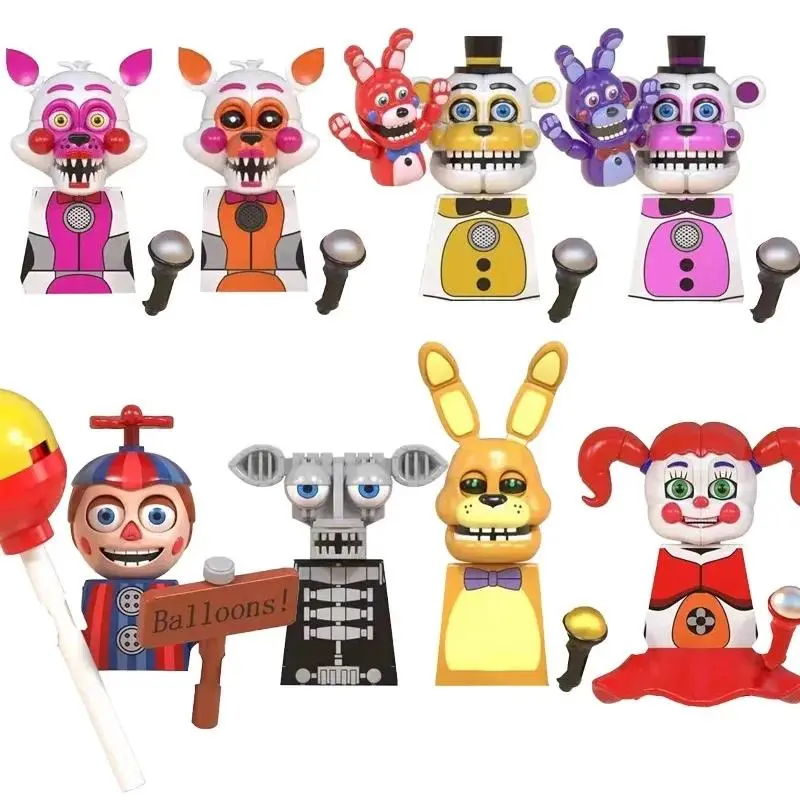 Anime Cartoon Model Bricks Horrible Thriller Mini Compatible Assemble Puzzle Toy Building Blocks Children Birthday Gifts