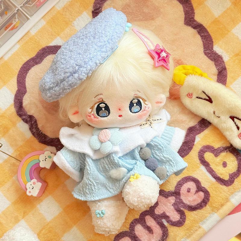 20cm Kawaii Plush Cotton Doll Idol Stuffed Super Star Figure Dolls No Attribute Crying Cotton Doll Can Change Clothes Kids Gift