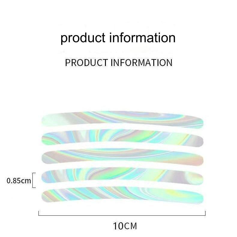 20 Count Car Wheel Hub Reflective Sticker, Reflective Wheel Rim Stripe Decal Sticker, Reflective Wheel Rim Stripe Decal Sticker, Night Reflective Safety Decoration Strip for Cars, Trucks, Motorcycle (Luminous),