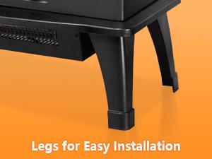 Electric Fireplace Heater, 22-inch Freestanding Fireplace Heater, 3D Realistic Flame Effects, Thermostat, Overheating Protection, for Indoor Use heaters, Black,Halloween Decorations Electric Fireplace Heater, 22-inch Freestanding Fireplace Heater, 3D Realistic Flame Effects, Thermostat, Overheating Protection, for Indoor Use heaters, Black,Halloween Decorations