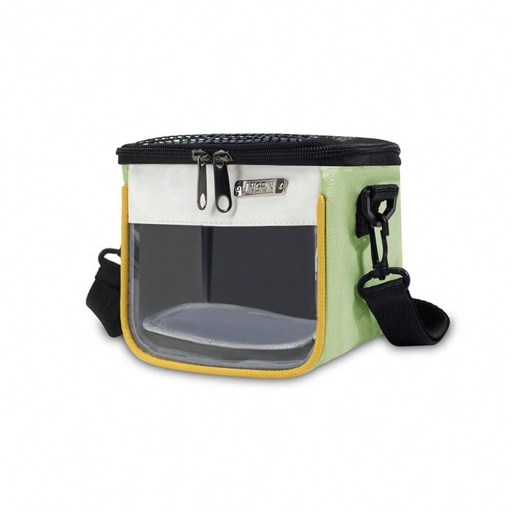 1PC Small Pet Outdoor Carrier Single-Shoulder Backpack, Breathable Carrying Bag for Birds Hamsters, Squirrels & Small Animals in All Seasons, Portable Outdoor Travel Tote Outside