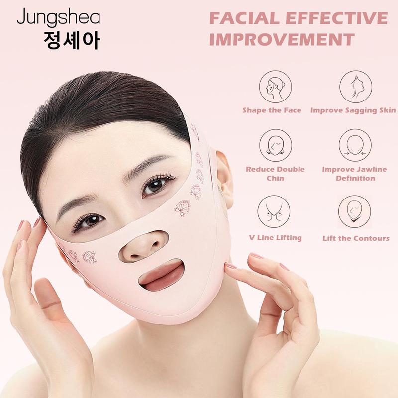 Jungshea V-Line Face Mask – Chin Up V-Shaped Jawline Tightening Mask for Women and Men, Adjustable Comfort Skin Exerciser, Perfect Christmas Gift