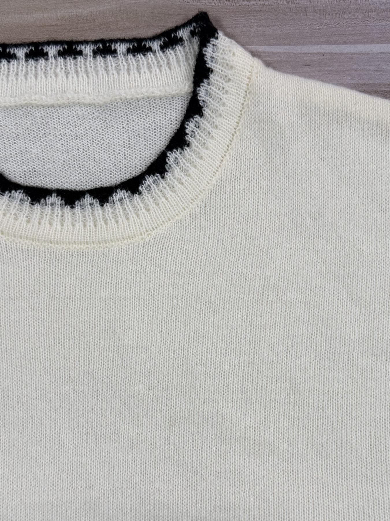 Women's Colorblock Knit Sweater, Casual Fall & Spring Fashion, Ribbed Design, Perfect for Daily Wear, Business & Leisure, Knitwear