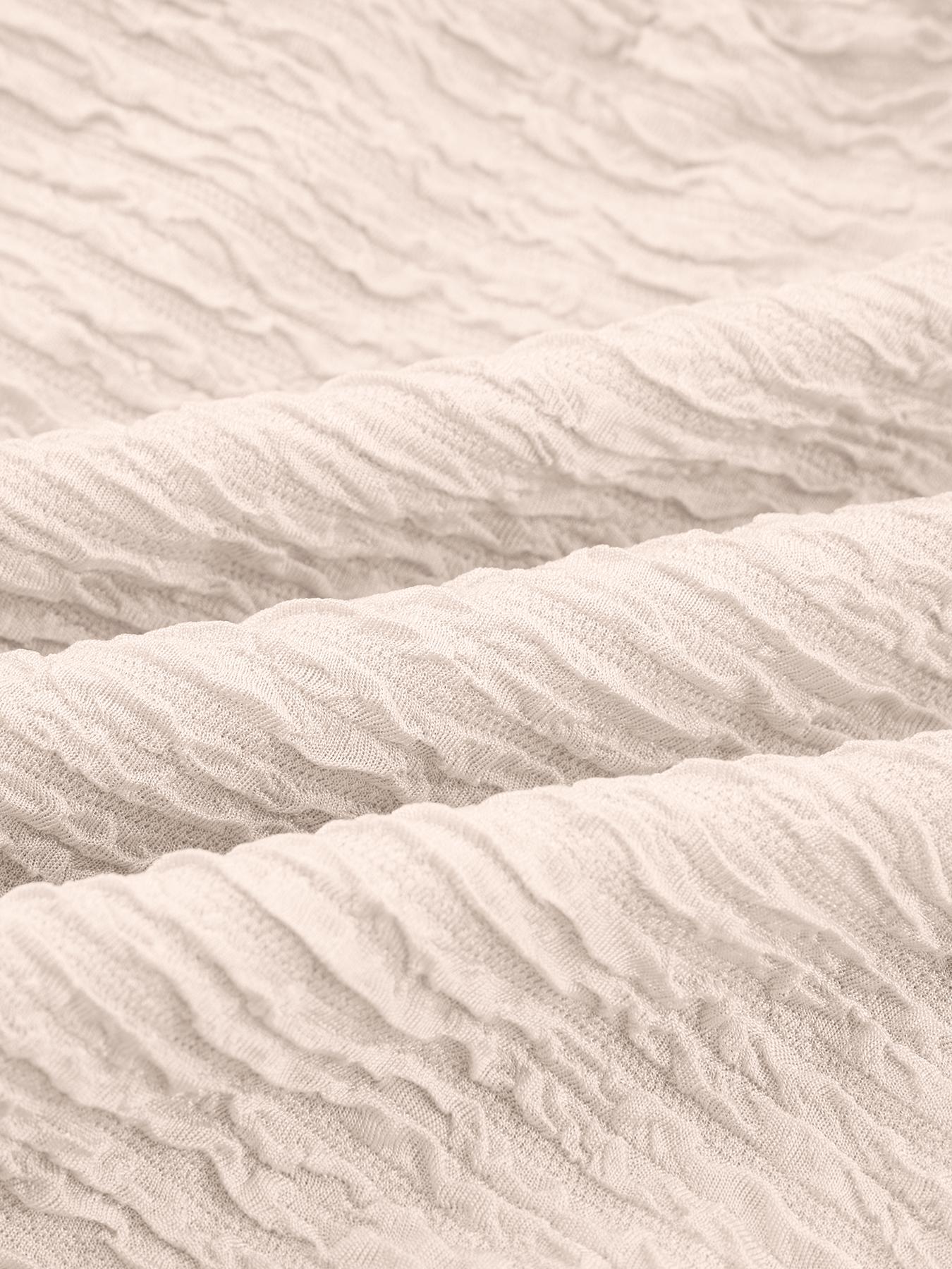 Aliling Elegant Women's Asymmetrical Neck Ruffle Mini Dress, Sexy Party Casual Knit Long Sleeve, Fitted Plain Design for All Seasons