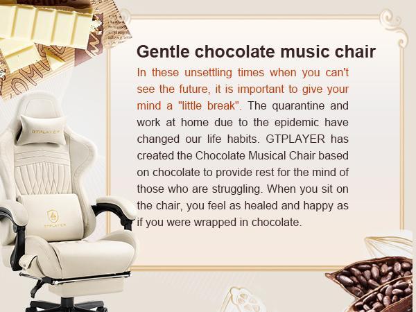 Bluetooth music surround gaming chair, computer chair with footrest and Bluetooth speaker, high-back ergonomic gaming chair, leather material, Springtock surround sound system