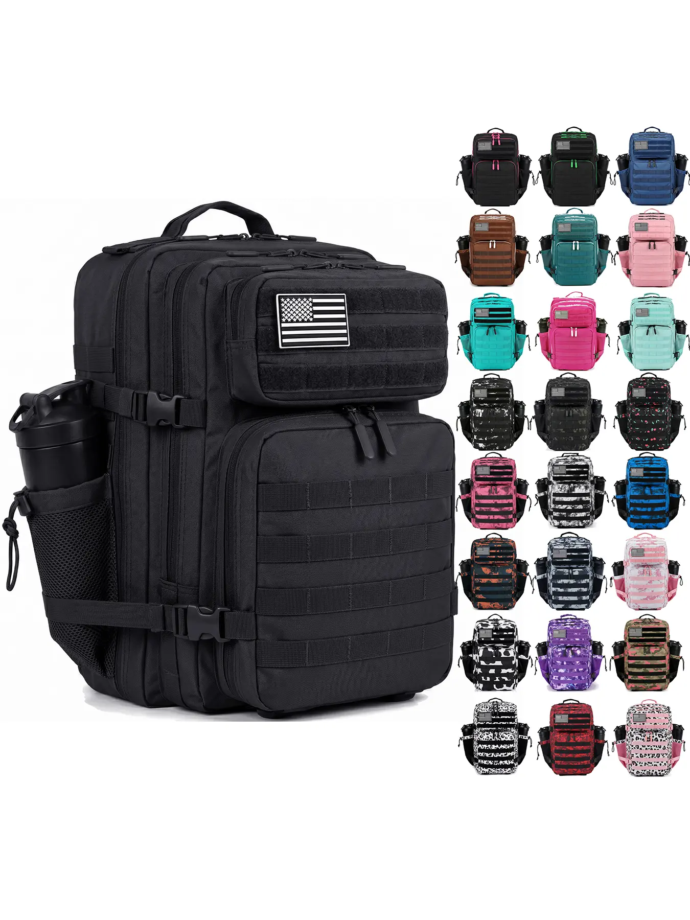 45L Tactical Backpack Waterproof Outdoor Gym Camping Travel Hiking Trekking Rucksack for Man & Women 45L Tactical Backpack Waterproof Outdoor Gym Camping Travel Hiking Trekking Rucksack for Man & Women