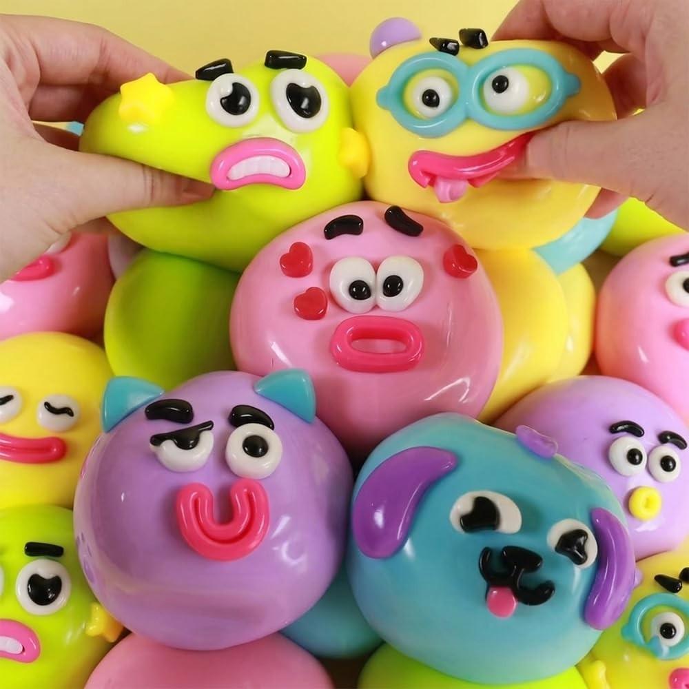 NEW Smushers Squishy - Curiosities Smushers Dog Face Swap Squishy Soft Moldable Cute Slow Rise Relaxing Sensory Fidget Relief Anxiety Stress Fun Desk Accessory for Adults
