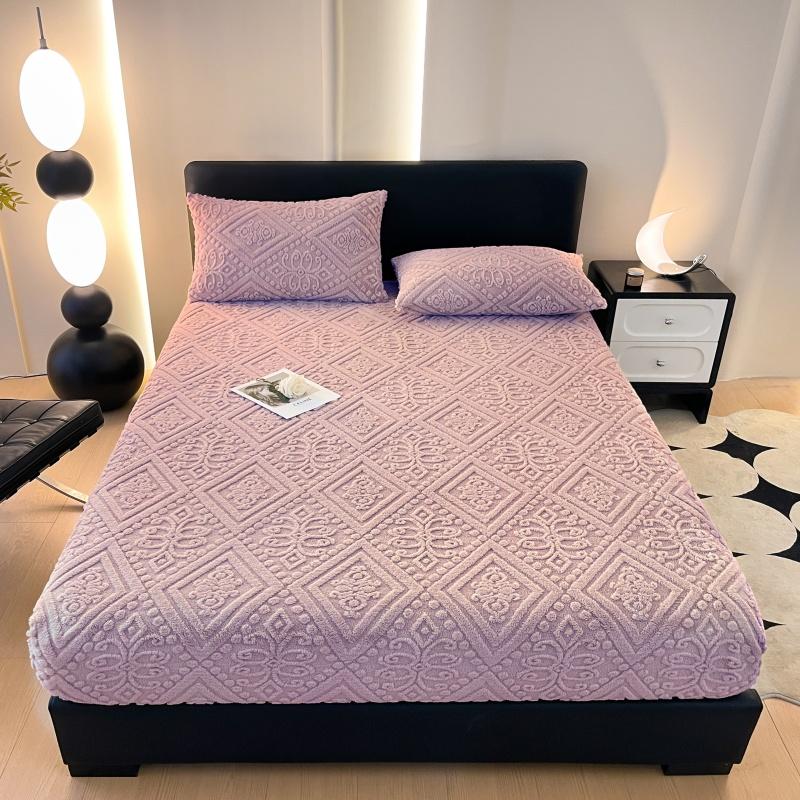 1 Adjustable Taffeta Bed Sheet, Bedding, Bed Linen, Adjustable Sheets, Solid Color Mattress Cover, Soft and Comfortable Mattress Protector, Hypoallergenic Sheets, Thick Bedding for Autumn and Winter, Modern Fabric Adjustable Sheets for Bedroom, Suitable f