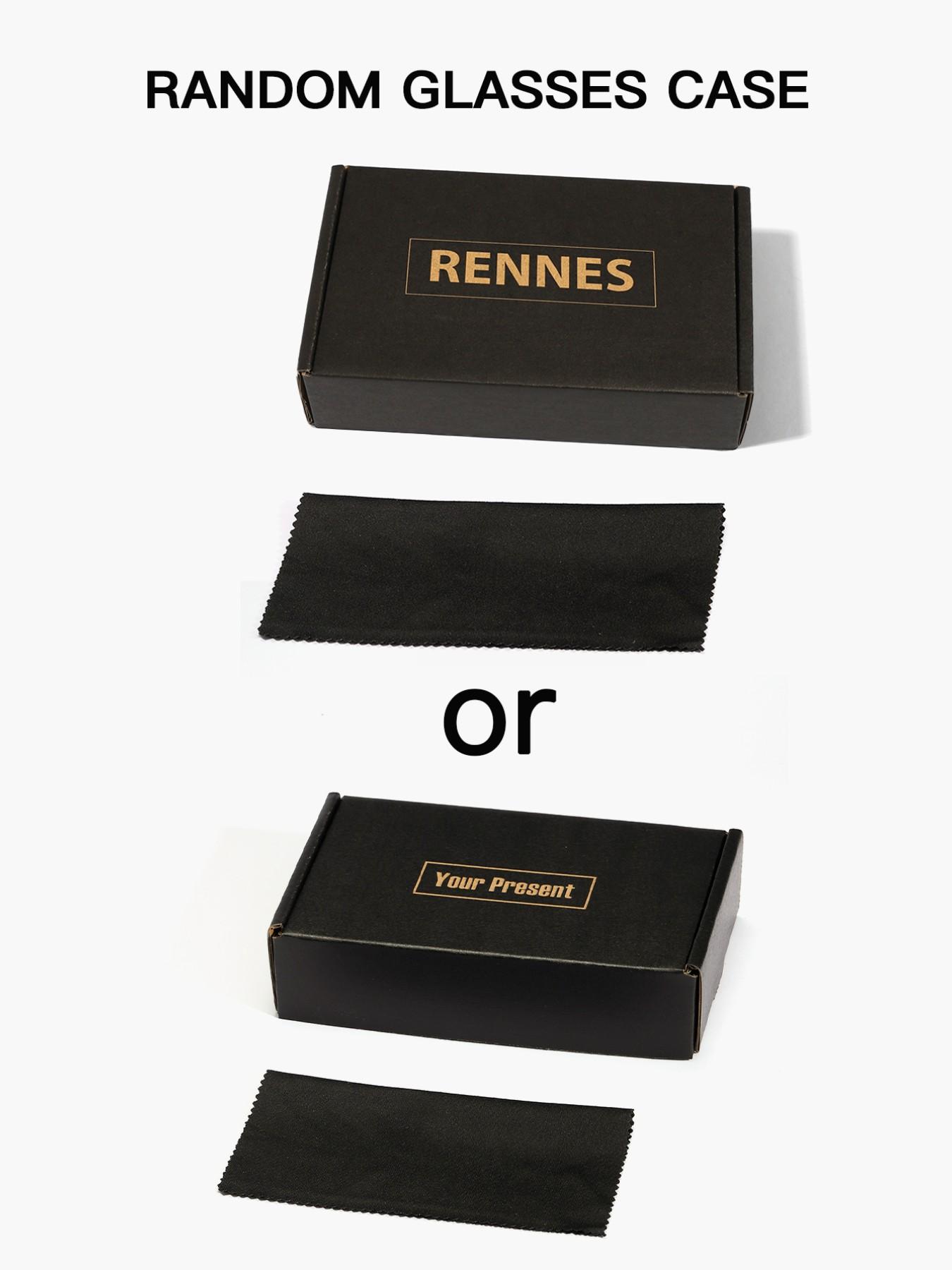 Men's Rectangular Frame Sunglasses, Lightweight Pure Color Frames, Mushroom Decorated Arms, Soft Color Lenses for Daily Commute, Trendy Sunglasses