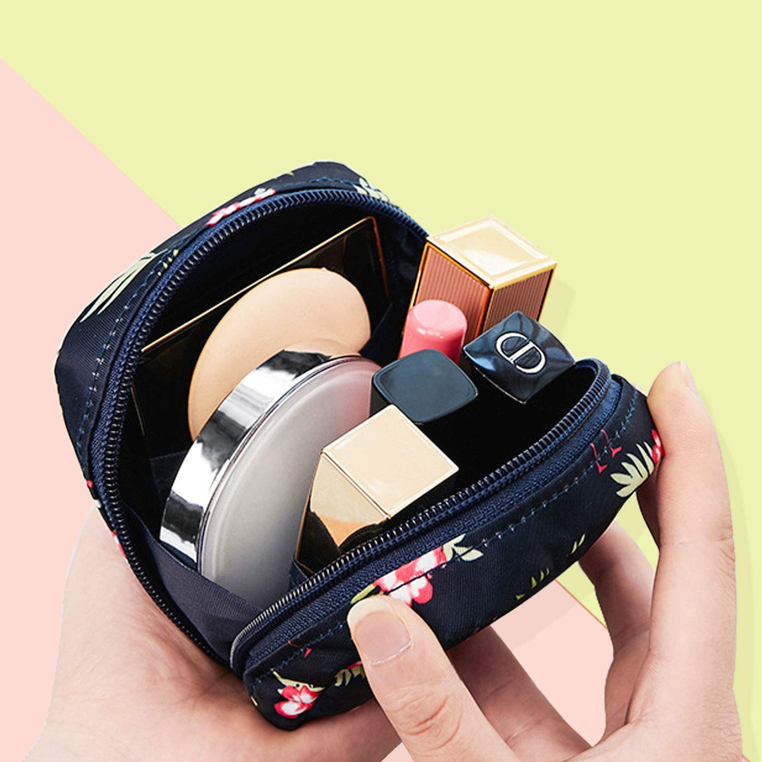 Storage Pouch, 1 Count Portable Menstrual Pad Storage Pouch, Small Zipper Travel Pouch for Outdoor Travel, Home Organizer Supplies