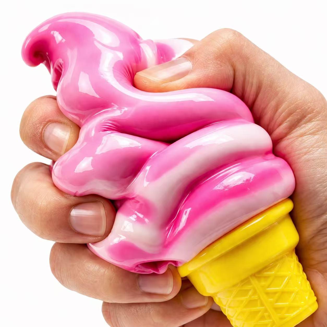 1/3/6/9PCS Ice Cream Squishy Toy Set – Super Soft Squeeze Fidget, Squishy Fidgets, Soft Sensory Squishies, Slow Rise Stress Relief Sensory Toy for Kids & Adults, Cute Desk Toy, Party Favor Gift