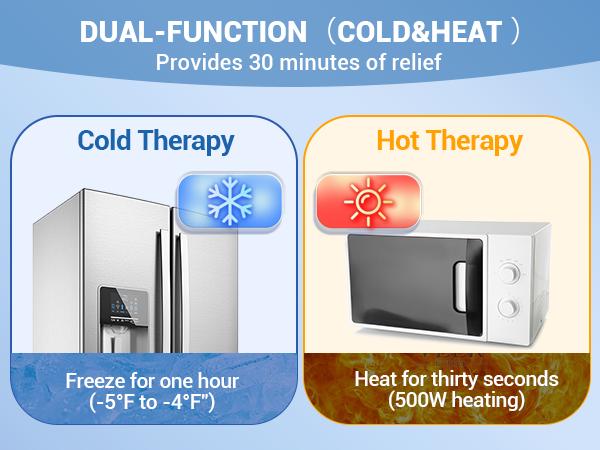 Large Ankle Foot Ice Pack Wrap for Plantar Fasciitis Relief, Ankle Brace for Sprained Ankle, Heel Spur, Swelling, Achilles Tendonitis,Pain, Hot & Cold Therapy, 1 Pack