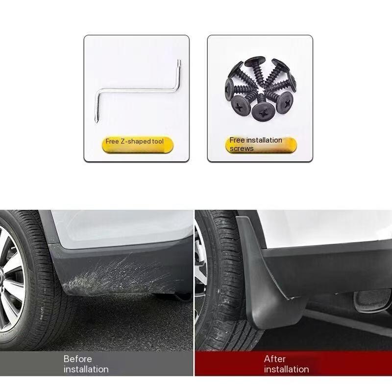 Solid Source Beijing Hyundai Veloster Mudguard, Easy Installation, Corrosion Resistant, Waterproof, Flexible, Protects Car Paint