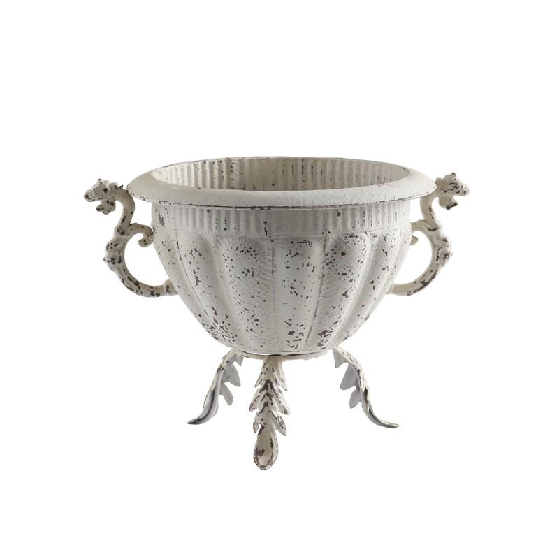 Vintage Distressed Ironwork Floral Display Frame, American Country Style, Villa Courtyard Decoration, Craftwork & Photography Props