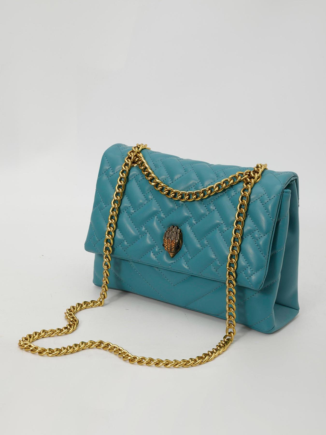 Fashion Crossbody Bag, Geometric Chain Letter Design, Large Capacity, Urban Commute, Shopping, Date Accessories, Daily Use