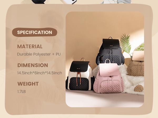 LOVEVOOK Diaper Bag Backpack, Small Baby Bag, Cute Baby Diaper Bag, Stylish Water-Resistant Travel Baby Bag for Mom, Baby Backpack with Changing Pad, Stroller Straps -Khaki TikTokShopBlackFriday Christmas Gift Ideas