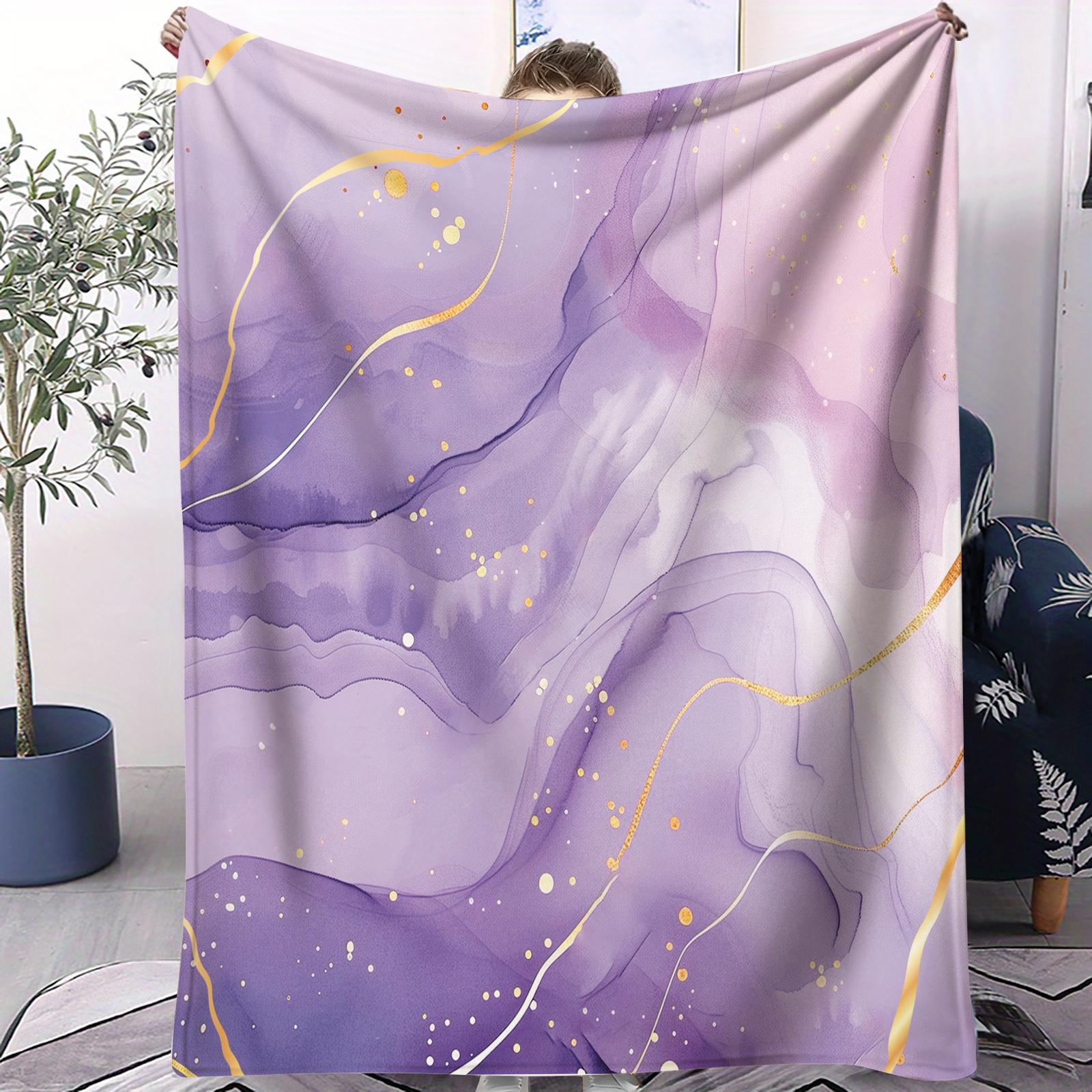 Marble Ink Print Blanket, Soft Warm Breathable Comfortable Skin-Friendly, Multiple Styles Available, Suitable for All Ages, Sofa Bed Use, Ideal Gift