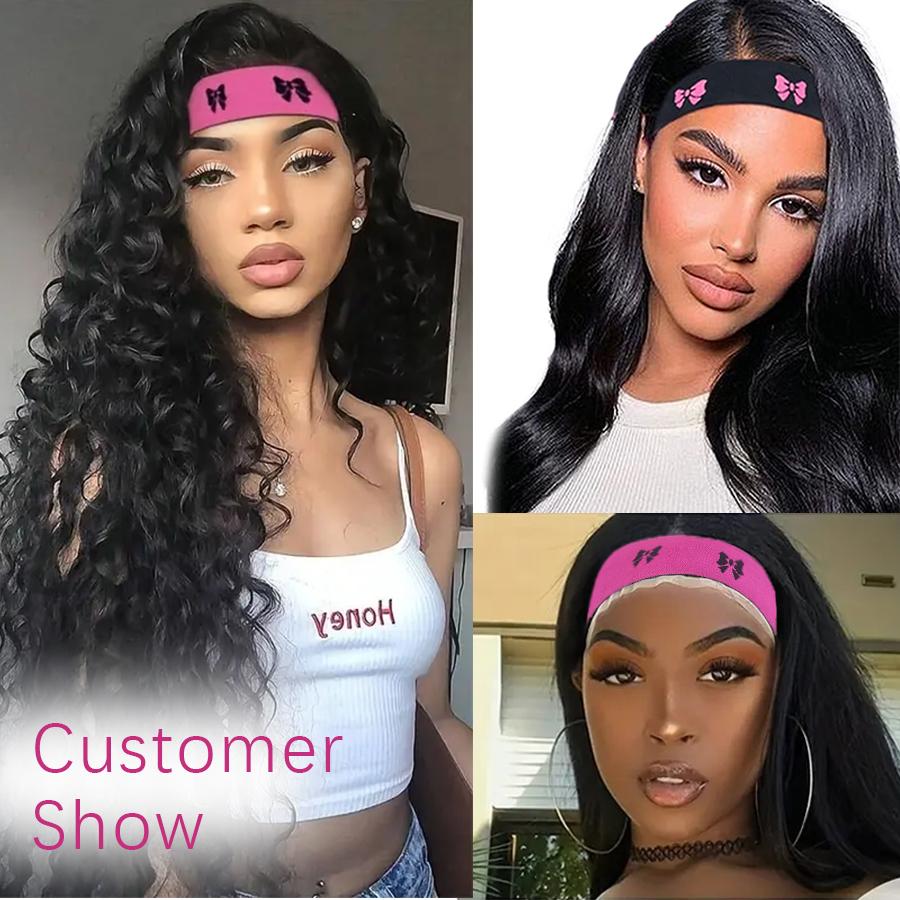 3pcs Lace Melting Band，Elastic Bands for Wigs - Lace Melting, Edge Wrap to Lay Edges,Ear Free Elastic Wig Band for Lace Front Wigs Zero Ear Pressusre Melting Edge Band