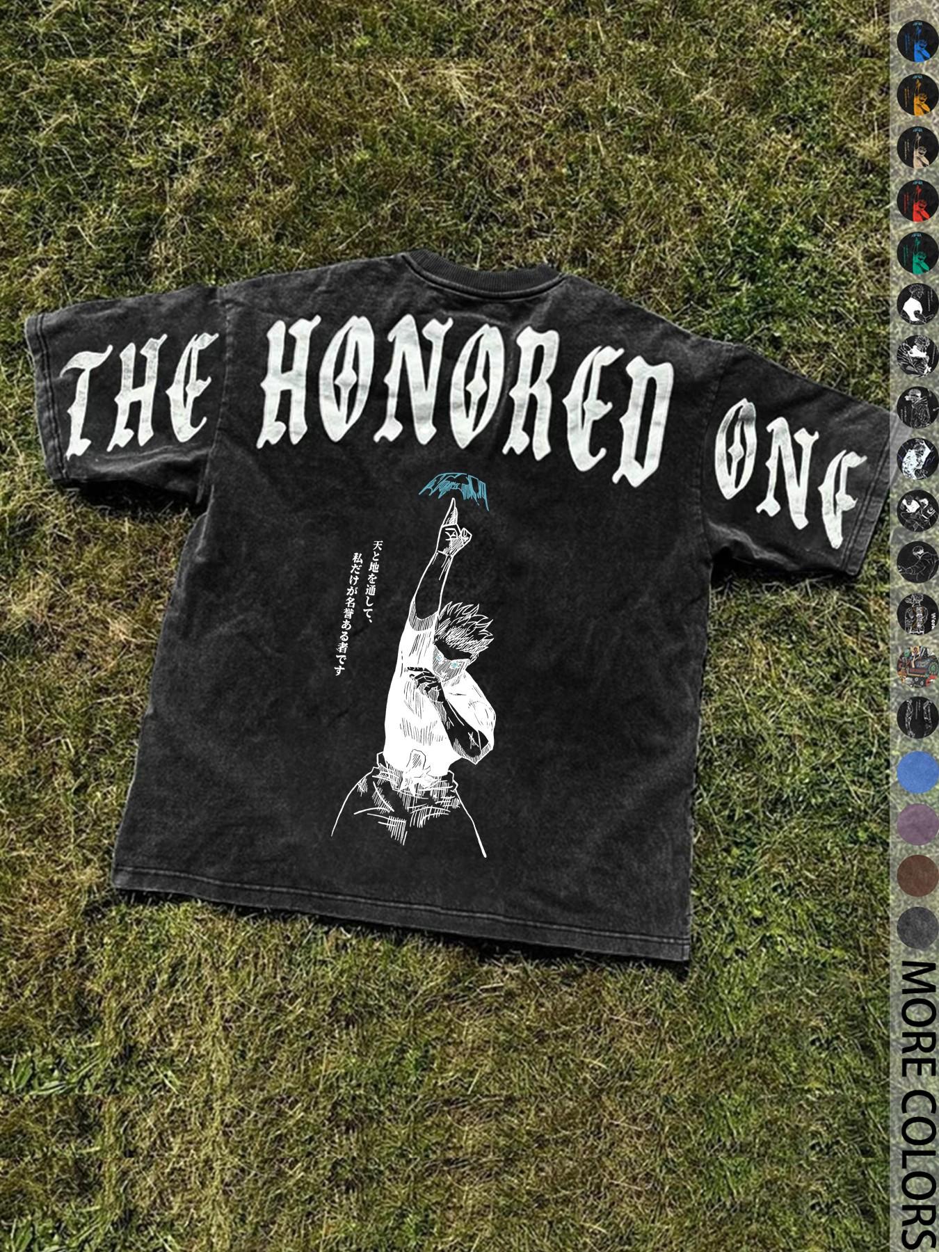 Unisex's Anime Character Print Round Neck Graphic Tee, Regular Fit Casual Street Short Sleeve T-Shirt for Daily Wear, Unisex Top for All Seasons, Man