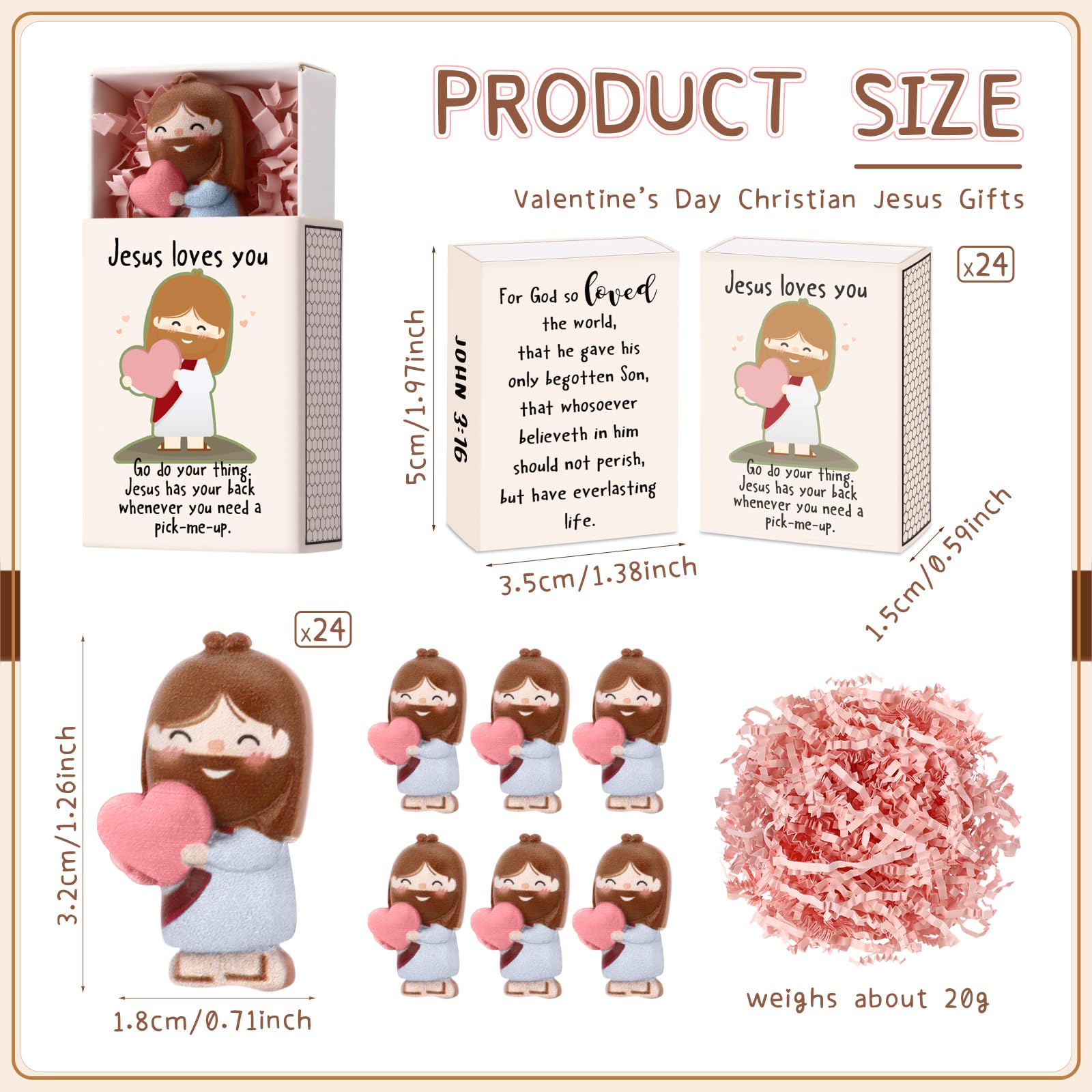 10/30 Sets Easter Jesus Keychain with Love Heart Christian Easter Positive Gift for Women Church Group Employee Appreciation Gift Bulk Religious Party Favor Easter Egg Stuffers Sunday School Gift Emotional Support