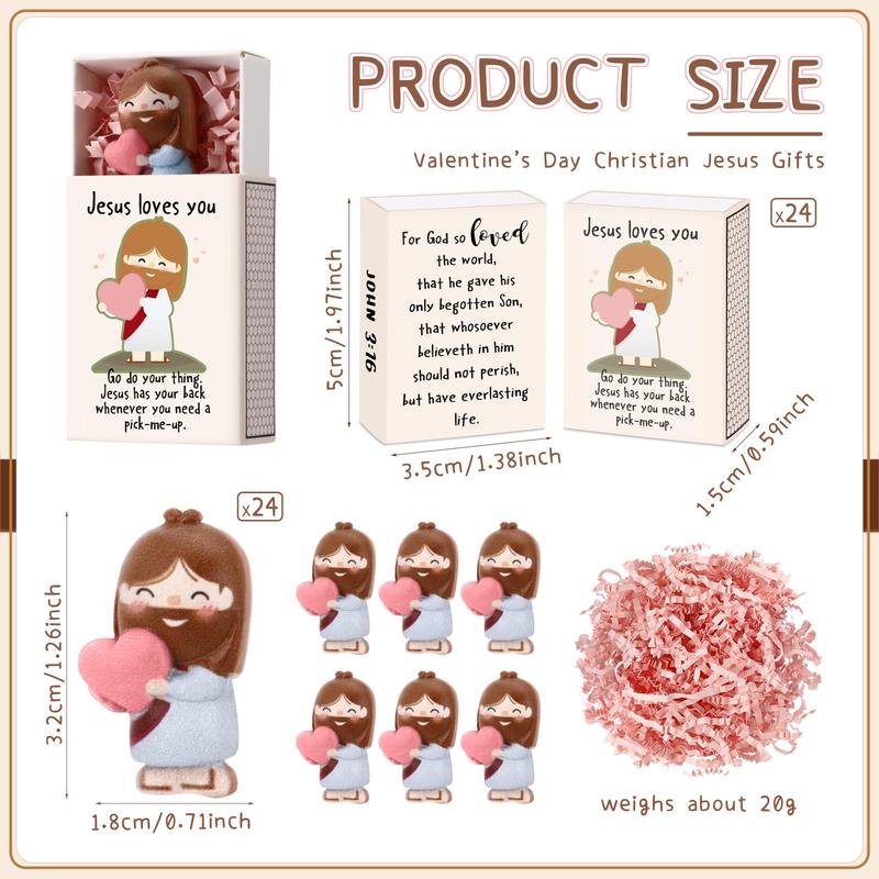 10/30 Sets Easter Jesus Keychain with Love Heart Christian Easter Positive Gift for Women Church Group Employee Appreciation Gift Bulk Religious Party Favor Easter Egg Stuffers Sunday School Gift Emotional Support