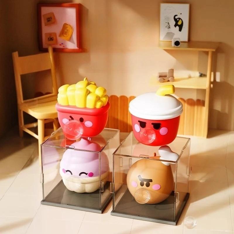 Cute Food Series Spitting Bubbles Squishy Squeeze Toys, Anxiety Stress Relief Sensory Antistress Toys, Fun Gift for Adults & Kids