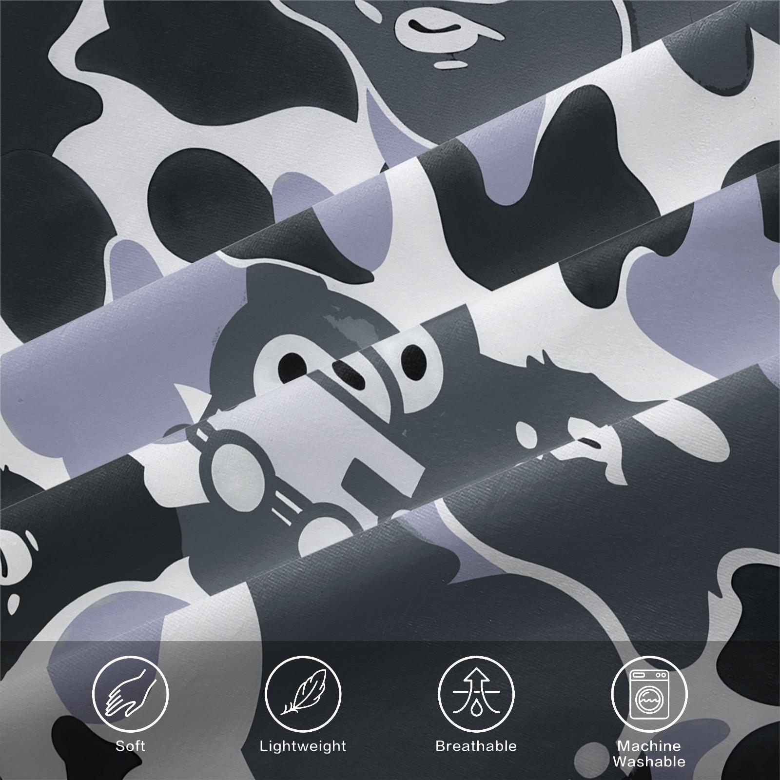 2/3 PCS Cartoon Camouflage Anime Style  Duvet Cover Set, Youthful Personalized Duvet Cover with Zipper, Easy to Remove, Trendy Decor for Bedroom, Housewarming Christmas Birthday Gift for Teens & Toy Collectors, No Filling