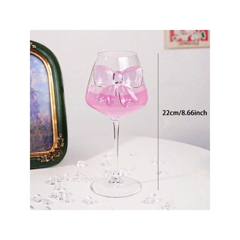 Elegant Large Bowknot Champagne Glass, Cute Butterfly Tall Cup, Ideal for Champagne, Wine, Sparkling Wine, Sweet Wine, Perfect Gift